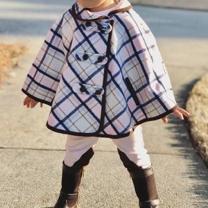 Janie and Jack flannel cape